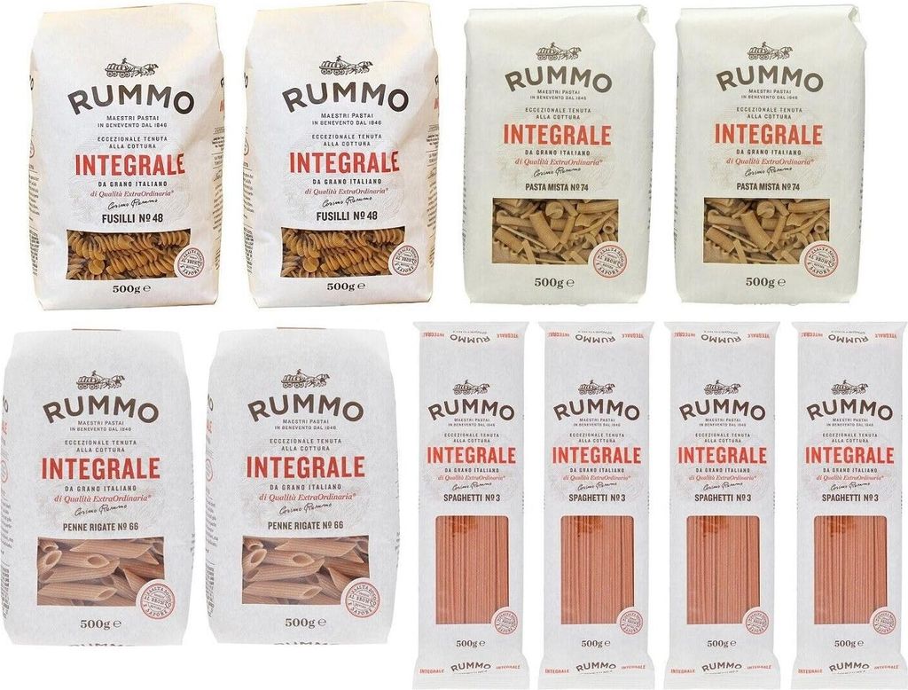 10er-Pack TESTPAKET Rummo Pasta Integrale,4 verschiedene Produktbild 