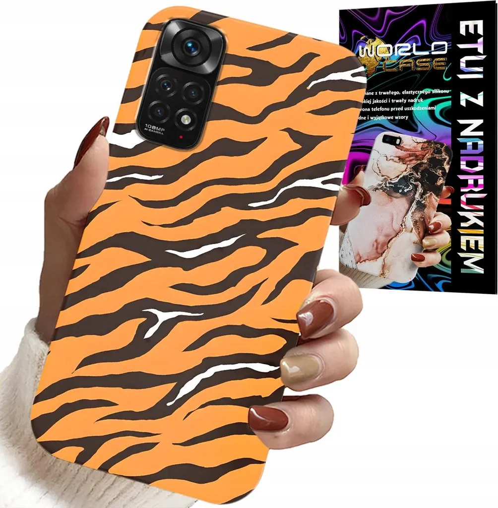 Cover Xiaomi Note 11 Tigre - Stile Streetwear con Vetro 9H