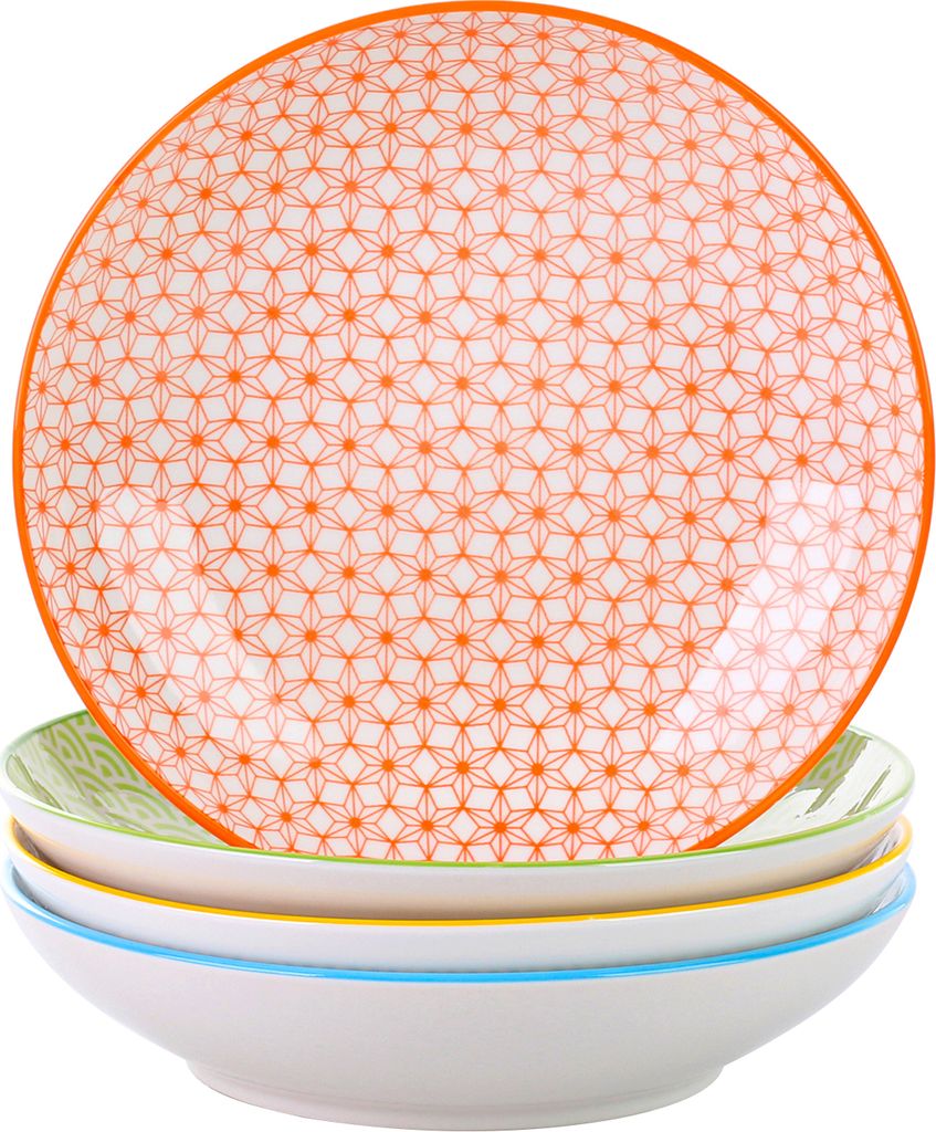Vancasso Natsuki 4 pièces assiettes à soupe en porcelaine, Image du produit 