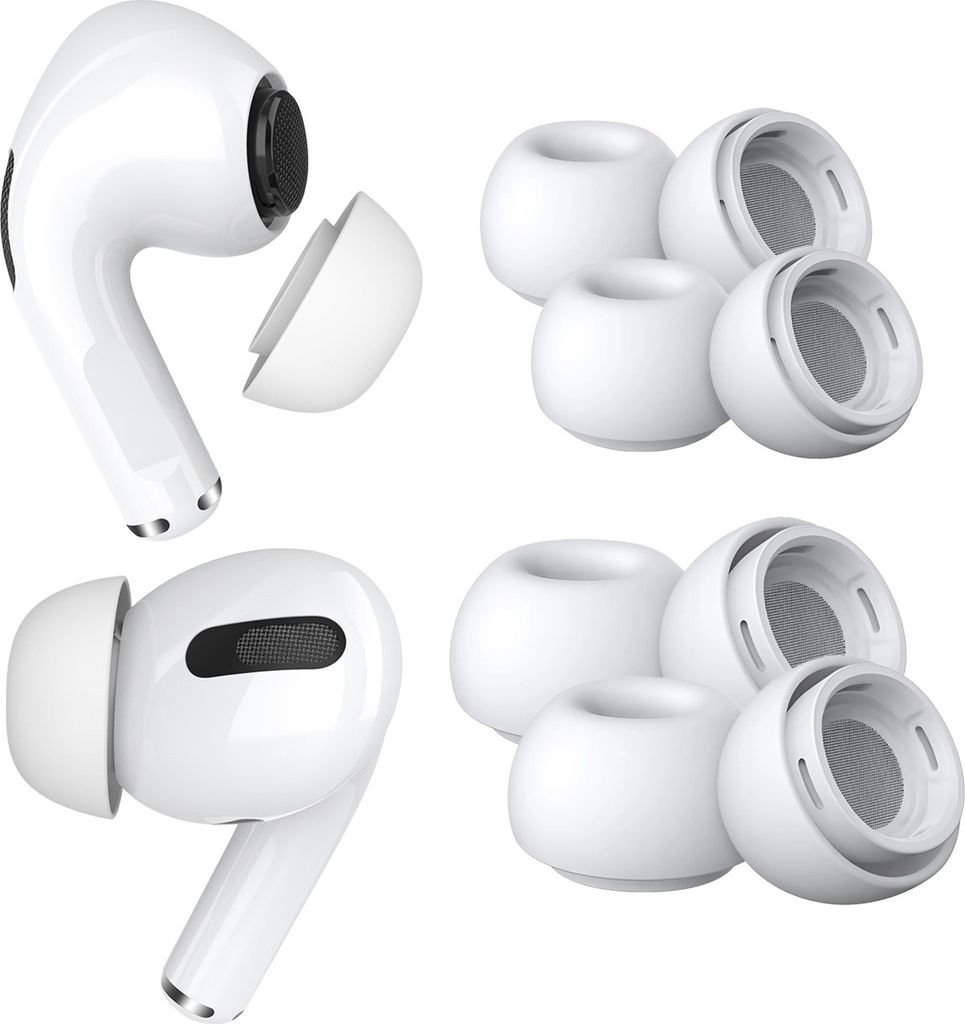 MMOBIEL 4 Paar Ersatz-Ohrstöpsel für AirPods Pro - Silikon Produktbild 