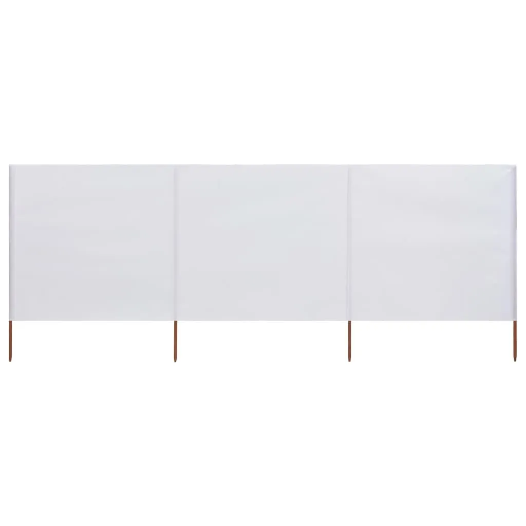 Tissu brise-vent blanc sable 400 cm haute résistance pour extérieur - 6
