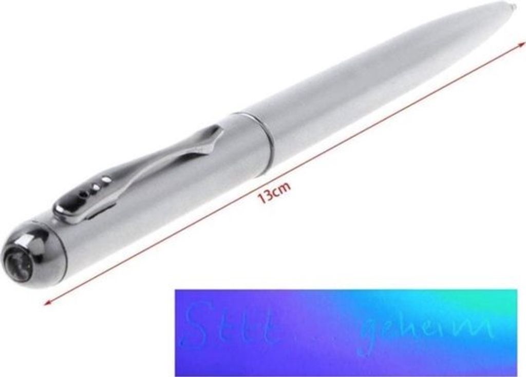 Geheimstift Detektiv Stift unsichtbare Tinte Wertsachen Produktbild 2