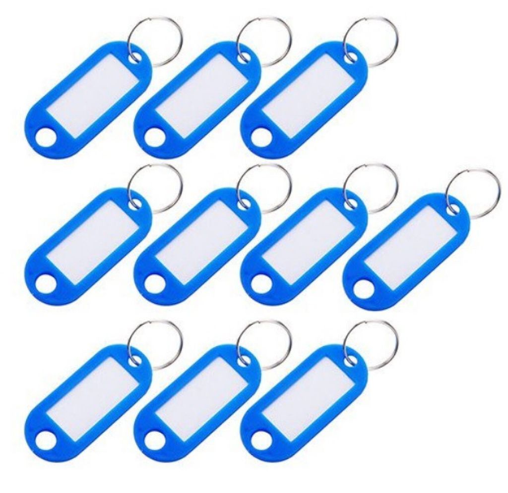 Confezione da 100 portachiavi personalizzabili, monocolore Immagine del prodotto 