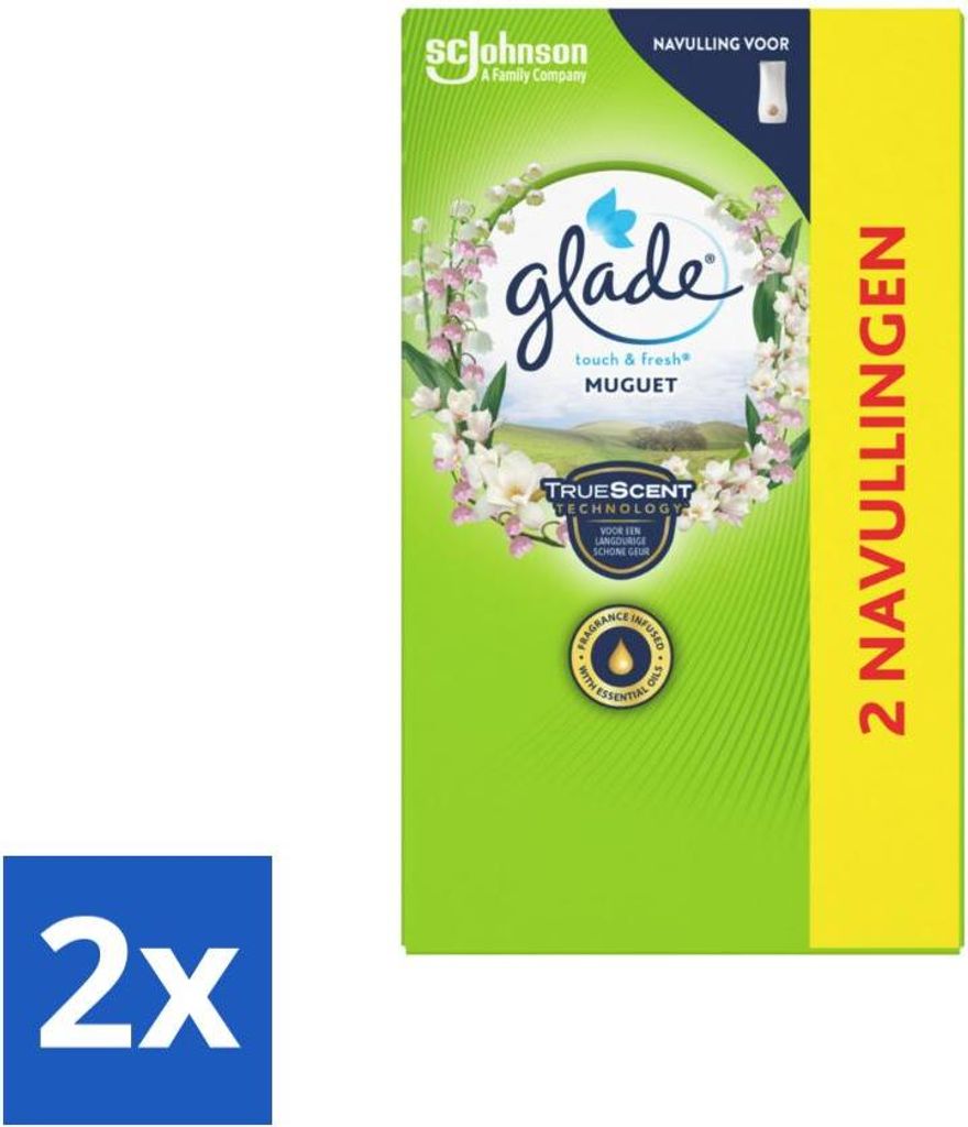Glade - Touch & Fresh Nachfüller - Maiglöckchen - 2 × 10 ml - Vorteilspack - 2 Stücke