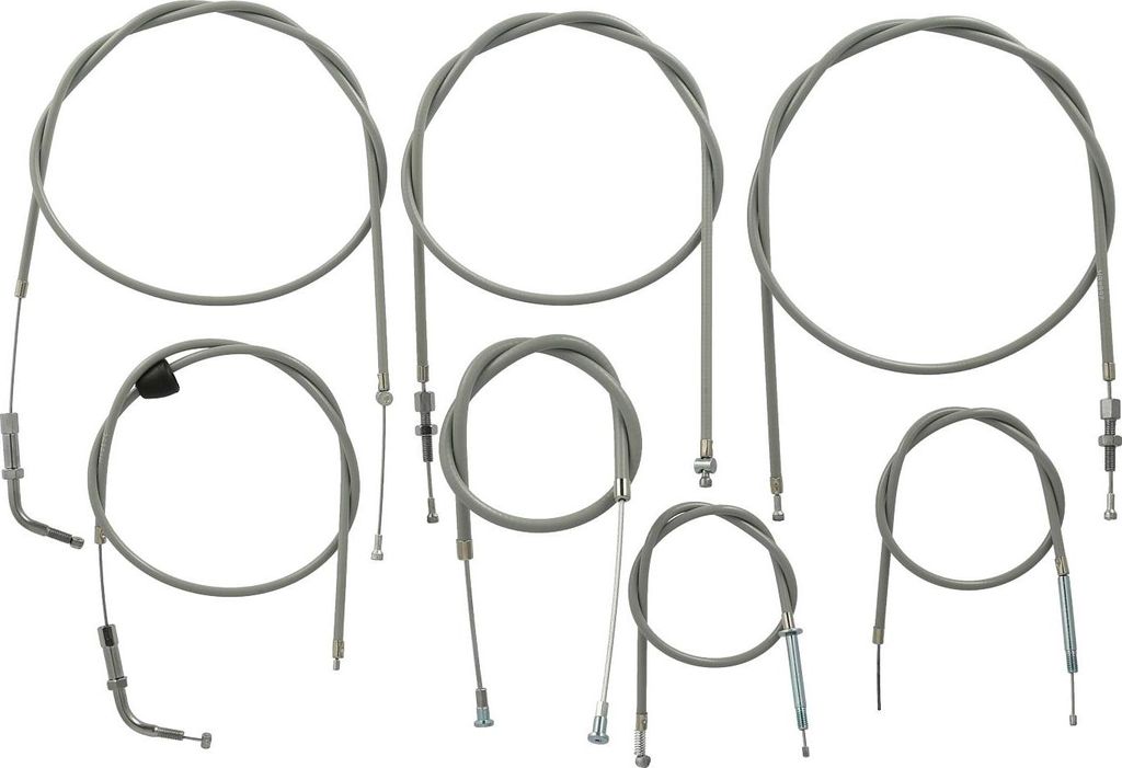 Bowdenzug-Set in Grau - Simson KR50 (Gaszugfunktionsl. 70mm)