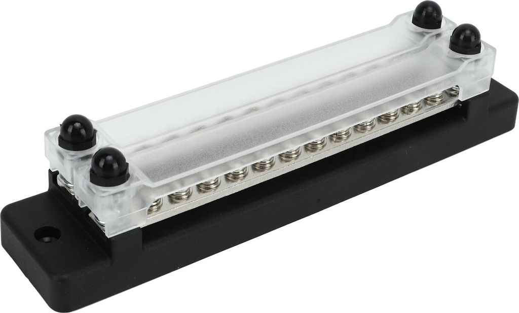 Stromverteilungsklemmenblock DC 12–48 V, 28 Klemmen, geeignet für Auto, Wohnmobil, Schiff, Yacht, Pickup-Truck-System