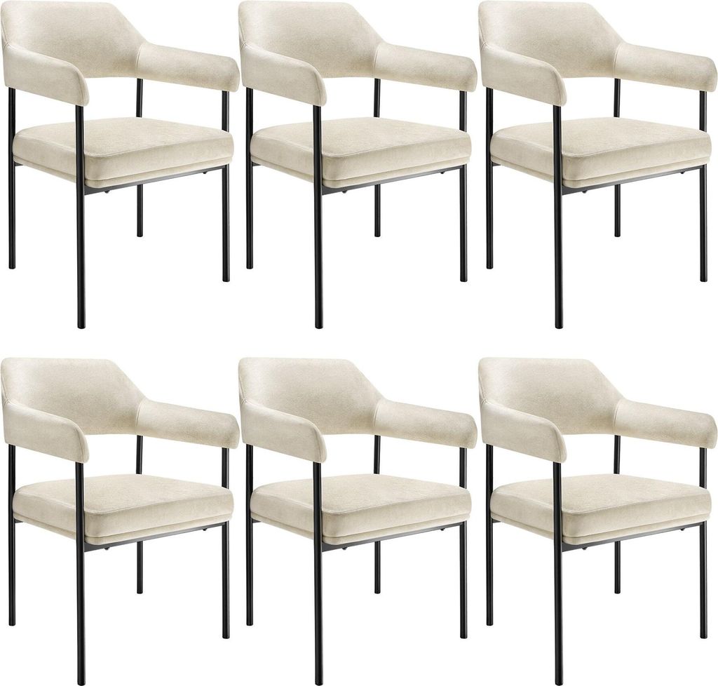 tectake® Armlehnstuhl Doé gepolstert 58 x 62 x 85 cm Produktbild 
