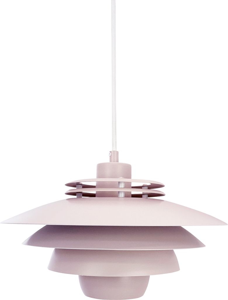 Pendelleuchte LED, Hängelampe, Deckenlampe Pendel, Pendellampe Esstisch, Pendelleuchte für Wohnzimmer, Skandinavische Design, Ejka klein rosa