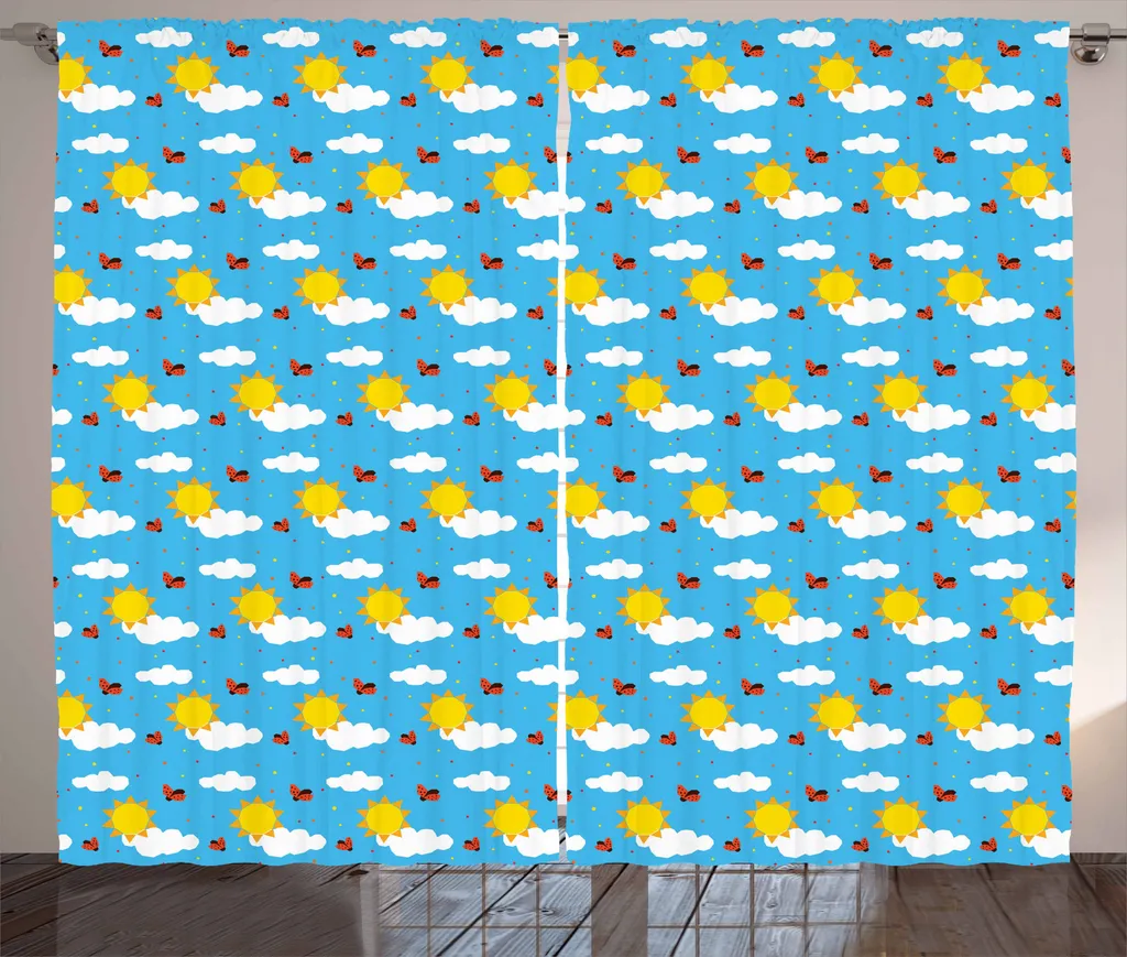 ABAKUHAUS Tenda Rustica Nuvole 280x175 | Arredo Soggiorno Multicolore