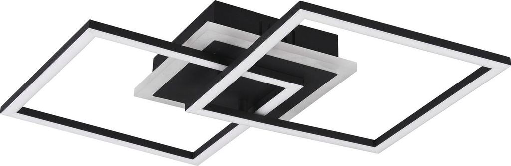 Stropní svítidlo LED - černé - kov - 57 x 35 cm Obrázek produktu 