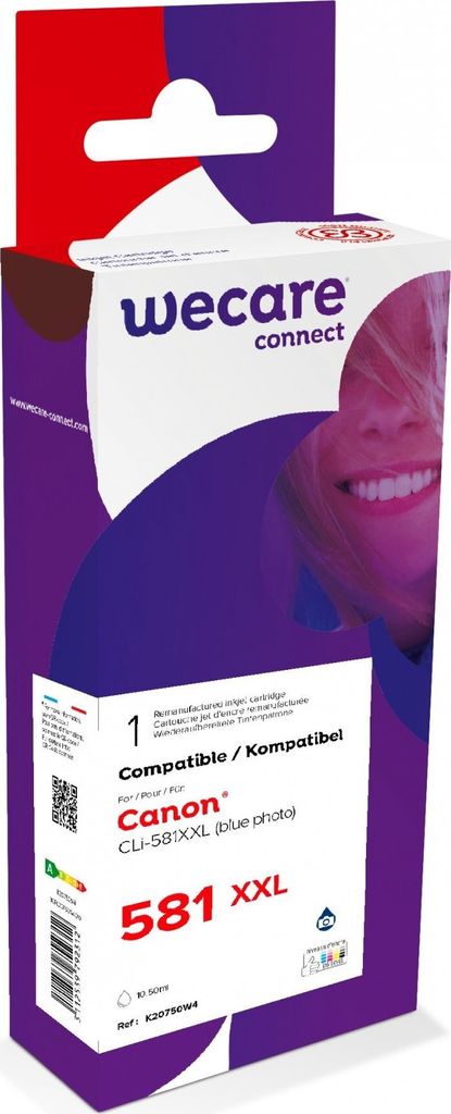 WECARE ARMOR Inc für CANON CLi-581XXLP.blue,Photo Blue