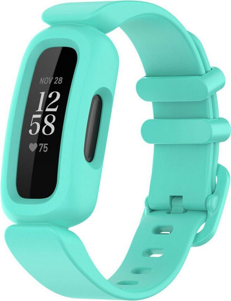 Silikon-Smartwatch-Armband – Passend für Fitbit Ace 3 – Silikonarmband für Kinder – Türkis – Strap-it Uhrenarmband / Armband