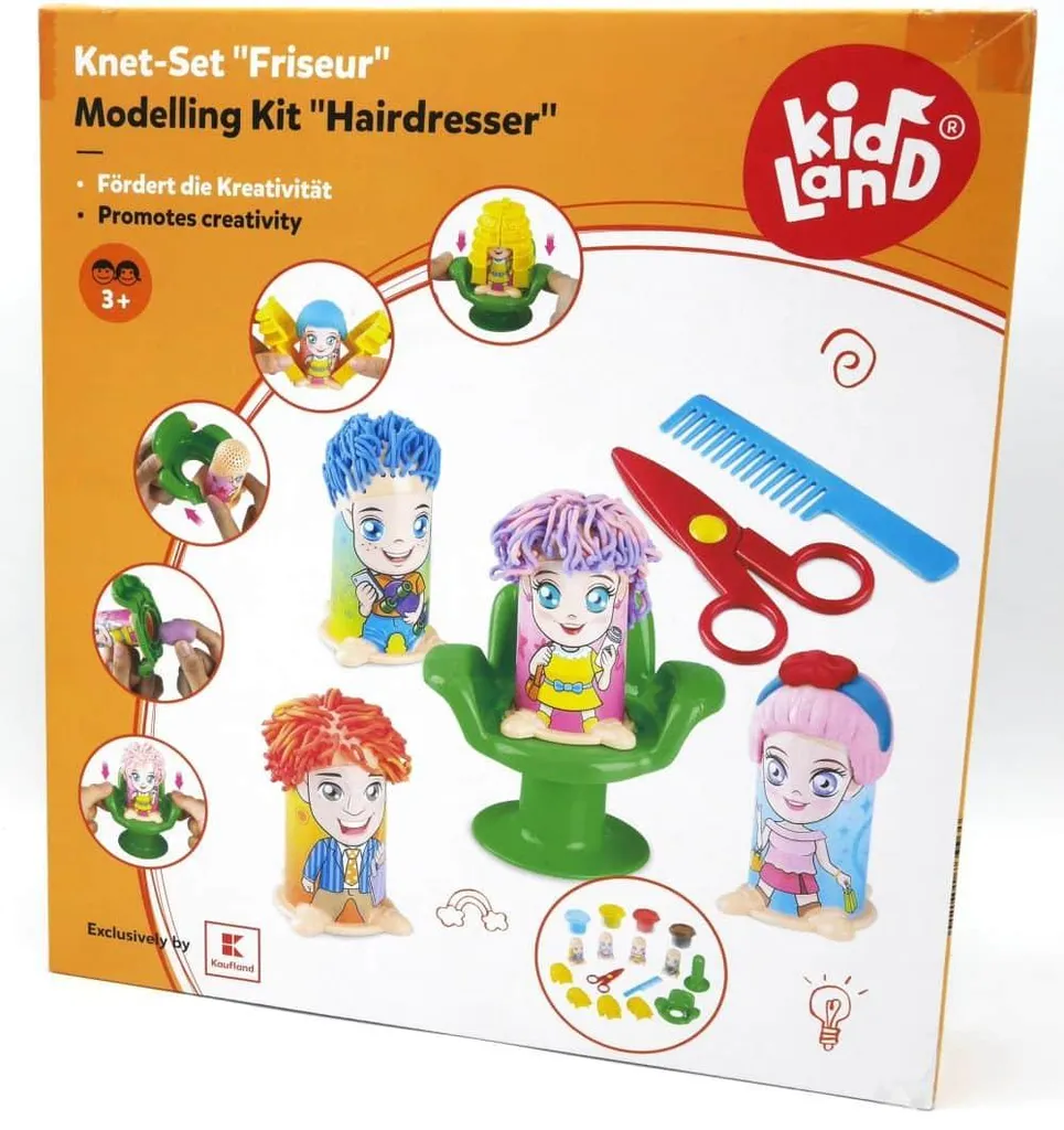 Playgo Set de pâte à modeler Salon de coiffure avec fauteuil de jeu