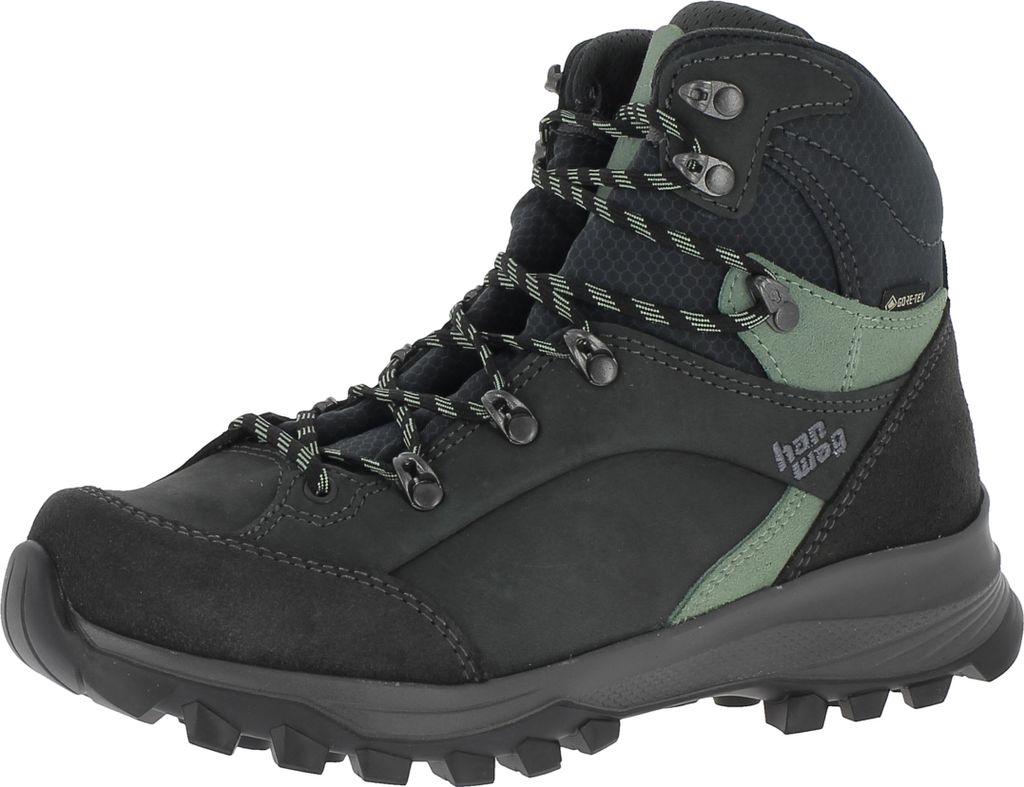 Hanwag Alta Bunion 2 Lady GTX asphalt/mint Wanderschuhe UK 6,5 - EU 40