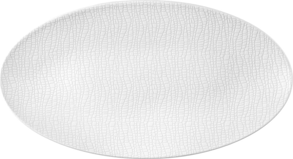 Seltmann Weiden L Fashion luxury white Servierplatte oval Produktbild 
