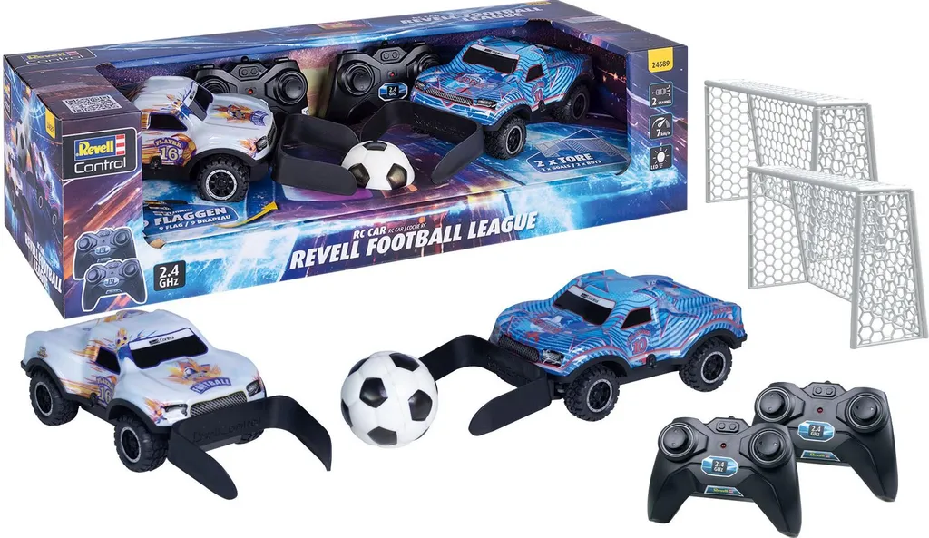 Voiture RC Revell 1:22 Football League, buggy antichoc enfant