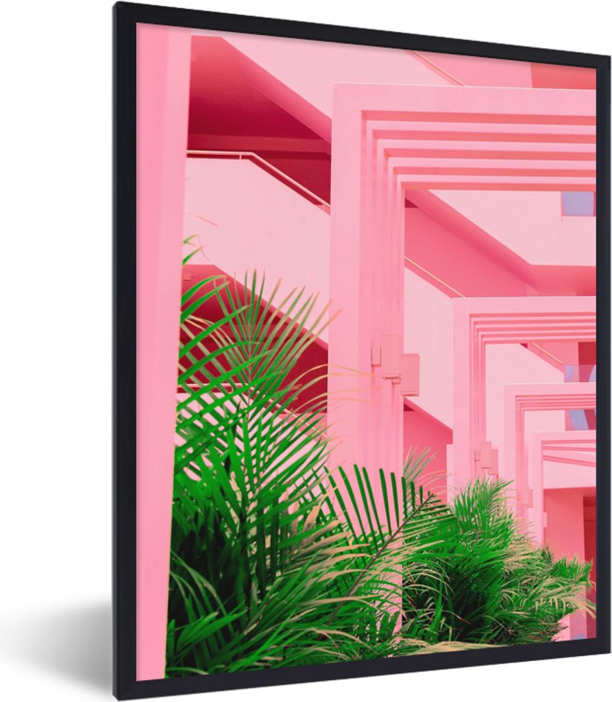 MuchoWow Gerahmtes Poster Sommer - Pflanzen - Garten 30x40 cm - Poster mit Schwarzem Bilderrahmen Wandposter Rahmen Foto Bilder - Wanddeko - Kuns...