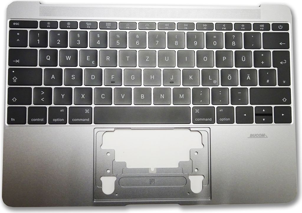 Topcase mit Tastatur und Backlight für Apple Macbook Retina 12" A1534 2015 Spacegrau