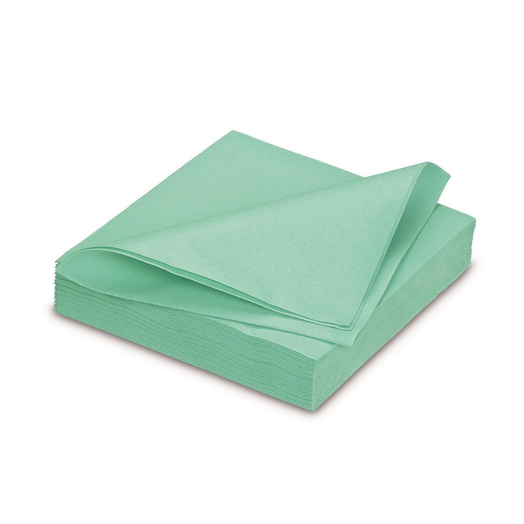 Servietten stoffähnlich 40x40cm 25 Stück Helltürkis Produktbild 