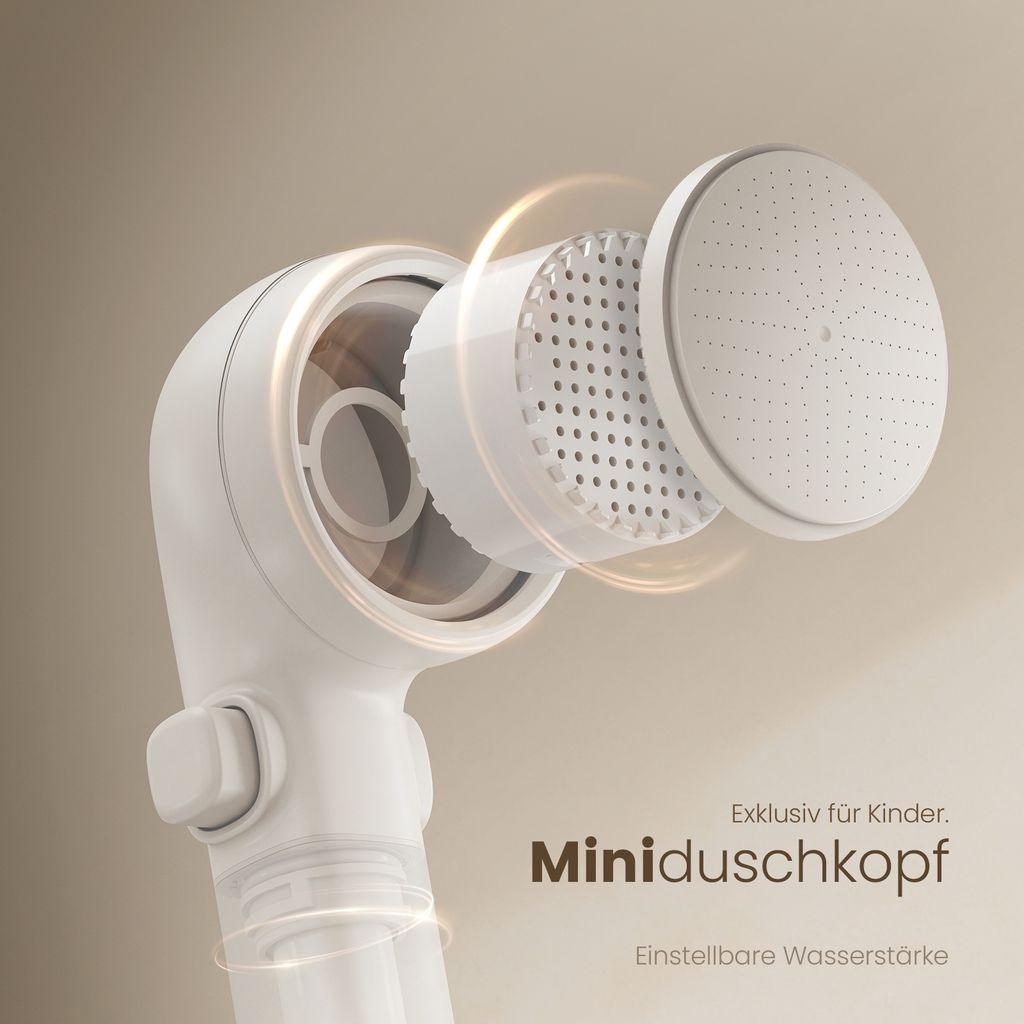 EMKE Duschsystem mit Thermostat 38℃ Glasablage Handbrause 3 Produktbild 5