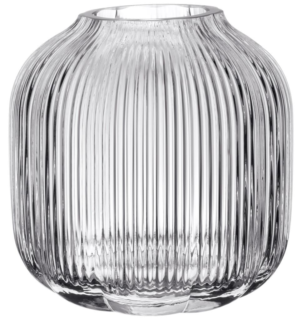 Villeroy & Boch 1173360946, Vase mit runder Form, Glas, Transparent, Glänzend, Transparent, Drinnen