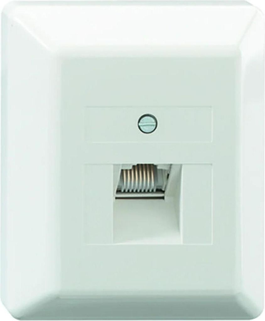Rutenbeck Anschlussdose, UAE 8 (8), AP, reinweiss, 1 Stk.