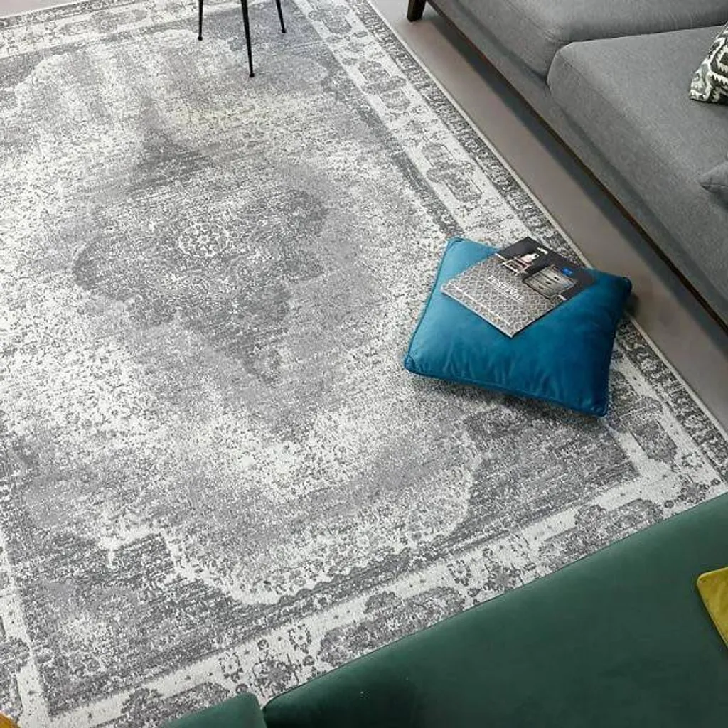 Tapis Lowla Gris Cendre 160x240cm - Texture Douce et Finition Premium