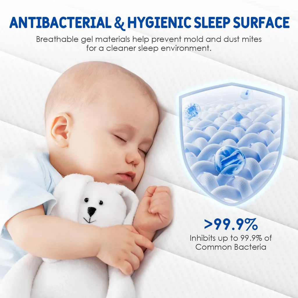 Surmatelas 90x200cm pour Améliorer le Confort d'un Matelas Trop Ferme - 5