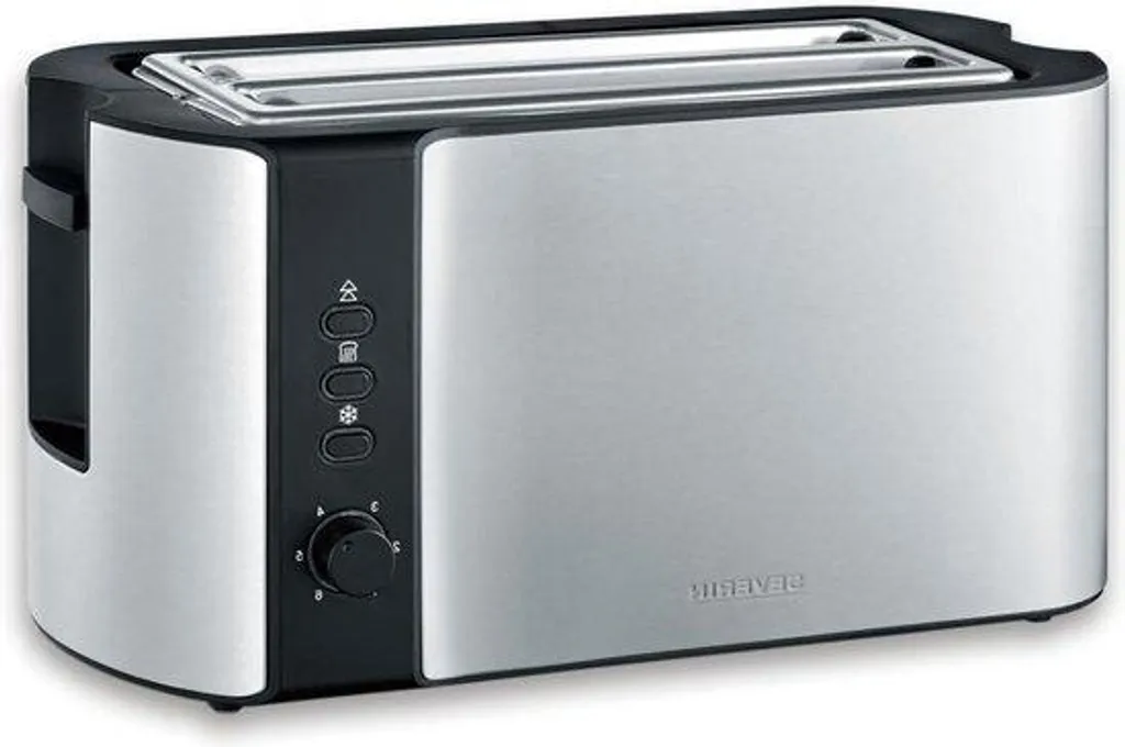 Grille-pain inox noir 1400W : ne ratez plus jamais vos tartines maison