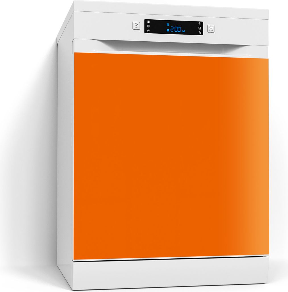 DEQORI Magnetmatte Spülmaschine beschreibbar 60x60 cm 'Orange' Magnetfolie Deko-Folie