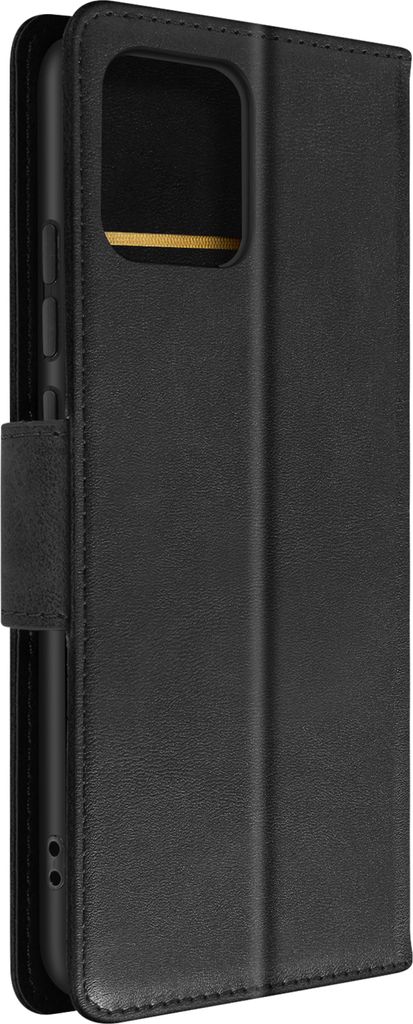Motorola Edge 40 Pro Kunstlederetui Videohalterung Brieftasche Schwarz