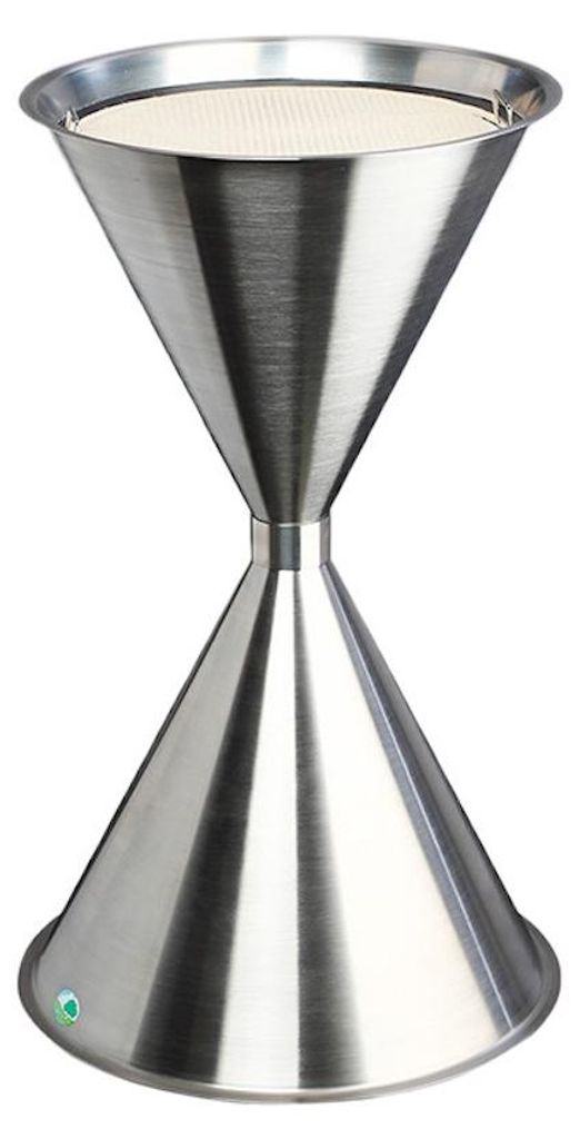 Klassischer Standascher für Innen- & Außenbereich | HxBxT 73x40x40cm | Edelstahl