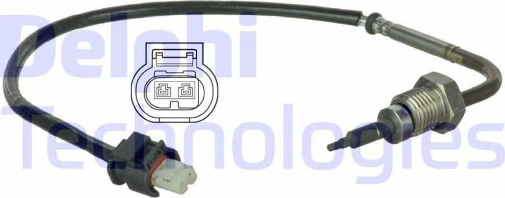 DELPHI TS30058 Abgastemperatursensor OE 0009054308 kompatibel mit Sprinter, Fortwo, Vito, Viano, V-Klasse, S-Klasse, R-Klasse, Marco Polo, M-Klasse...