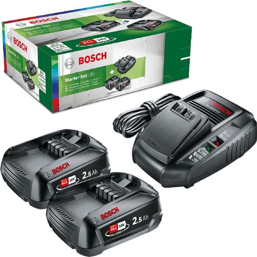 Bosch Akku-Starter-Set 18 V 2,5 Ah mit 2 Akkus & Ladegerät Produktbild 18