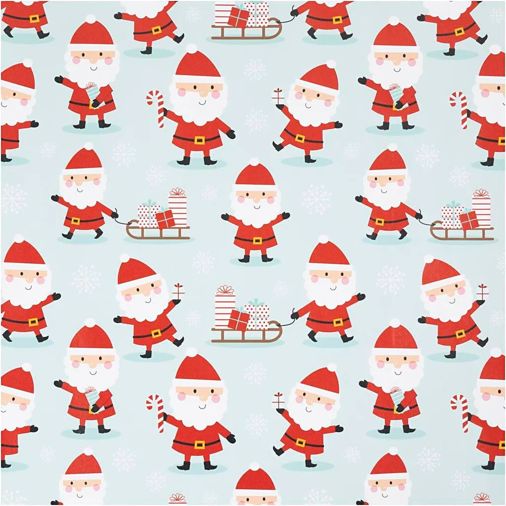 Grand rouleau de papier cadeau Noël 100m vert menthe pour boutique