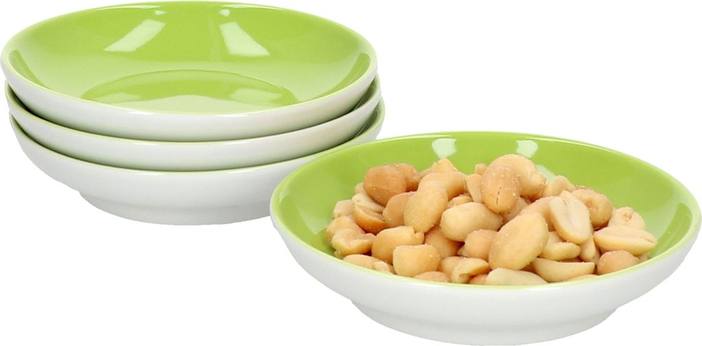 4er Set Doppio Schalen flach Ø 10cm Grün Snack-Schüssel Dessert-Bowl Ritzenhoff