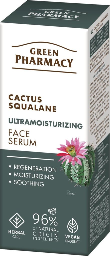 GREEN PHARMACY Kaktus + Squalan Ultra-Feuchtigkeitsserum fürs Gesicht 30 ml