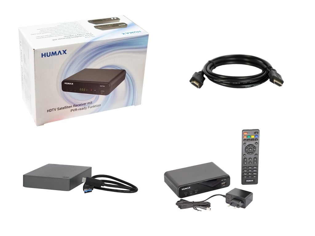 Humax HD Fox Bundle Sat-Receiver HDMI, SCART,
