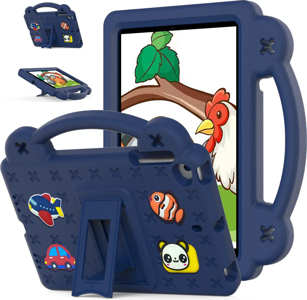 Custodia In Pelle PU Con Supporto E Slot Per Schede Per IPad Mini 1/2/3/4/5 7,9'' - Blu Marmo - Funzione Wake/sleep