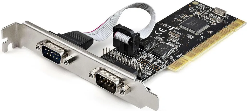 StarTech.com PCI2S1P2 Carte PCI 2 Ports Série RS232 DB9 pour PC Bureau