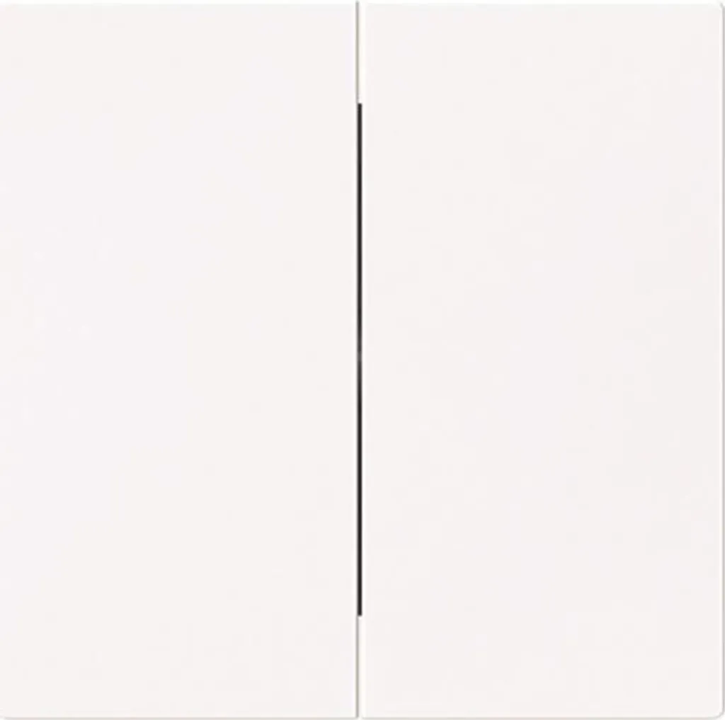 Plaque double interrupteur Busch-art linear blanc pour rénovation chic