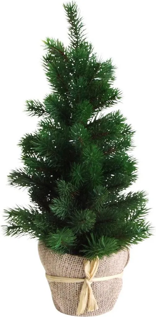Petit sapin de table artificiel vert de 48 cm pour décoration Noël