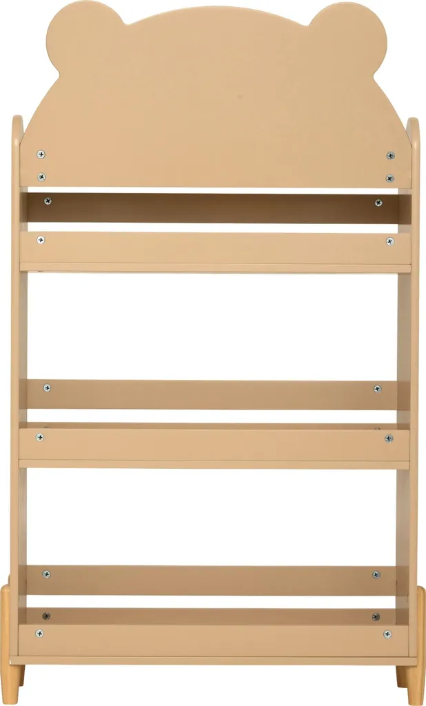 Bibliothèque de Rangement Douceur Beige 100cm pour Salon et Bureau - 4
