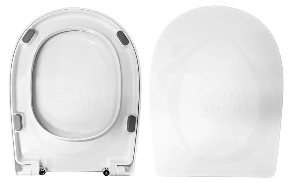 WC-Sitz aus Duroplast, Farbe weiß, hergestellt in Italien, mit sanftem Schließmechanismus
