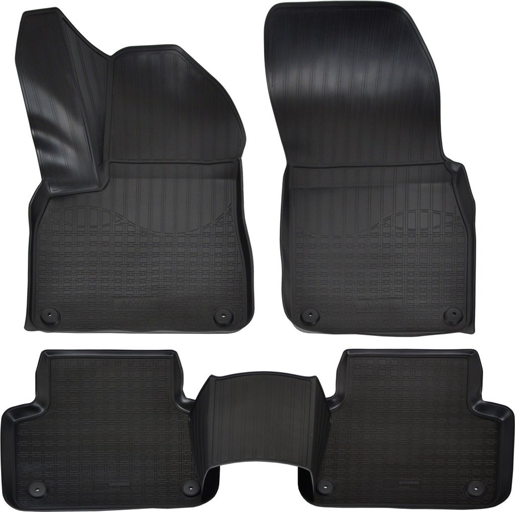 NORM LINERS | 3D Gummimatten Auto Matten Fussmatten Kompatibel mit Audi Q8 (5 Sitzplätze) ab 2018 4tlg, Individuelle Passform mit Hohem Rand cca 4...