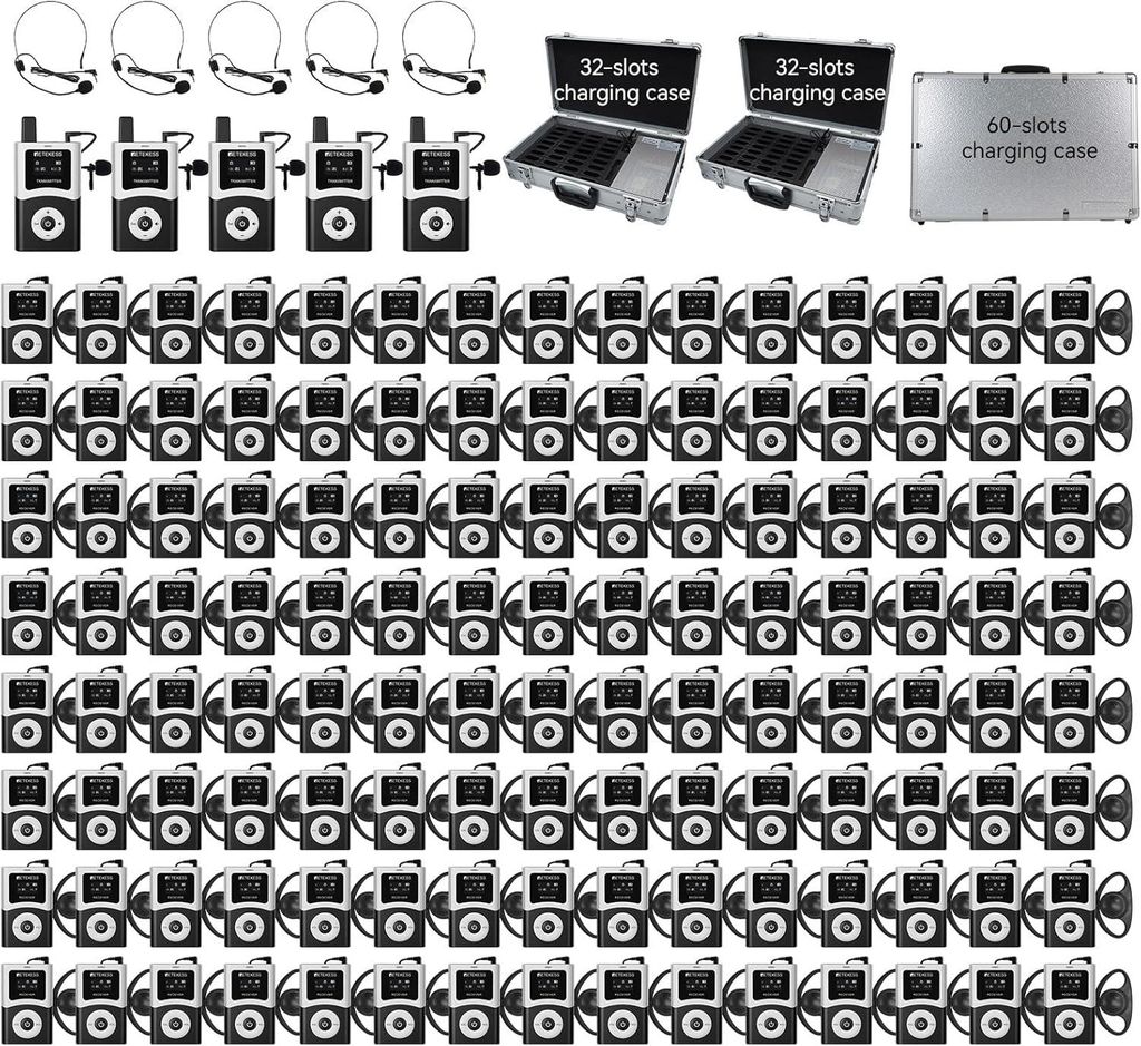 Retekess T130U (T130 4rd) Tour Guide System Set, 200M, Produktbild 