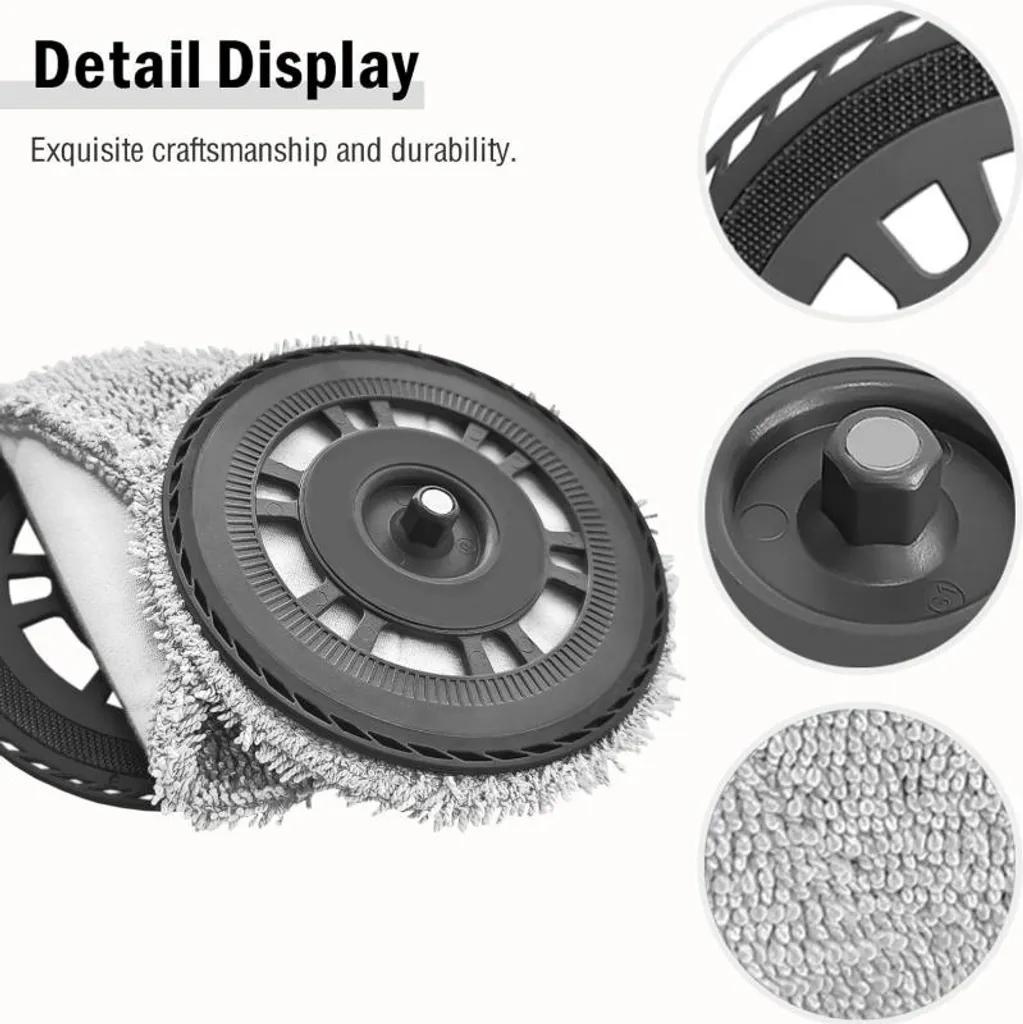 Kit Accessori INF Robot: 2 Supporti Piastra + 4 Mop Microfibra HD - 6