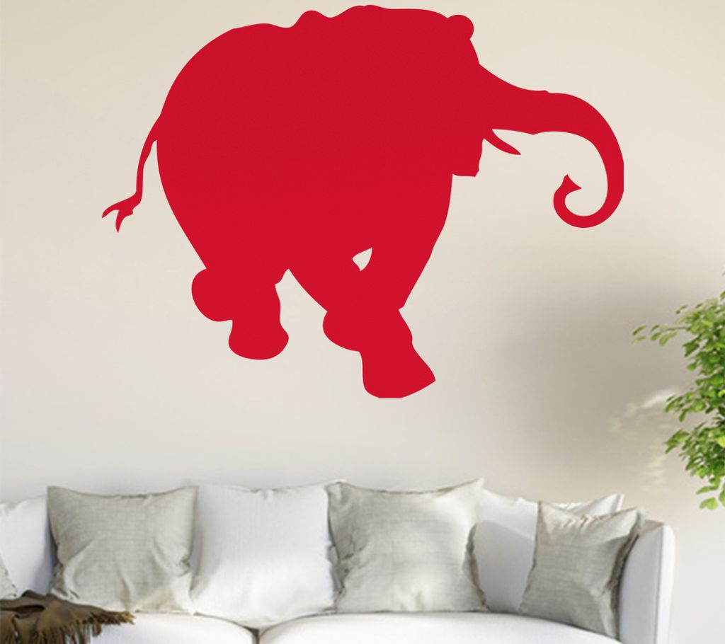 Elefant Wandtattoo in 6 Größen - Wandaufkleber Wall Sticker - Dekoration, Küche, Wohnzimmer, Schlafzimmer, Badezimmer