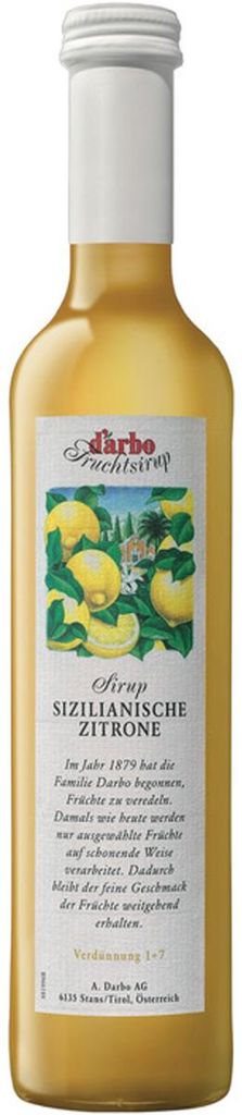 Darbo Sciroppo di limone siciliano 500ml Immagine del prodotto 
