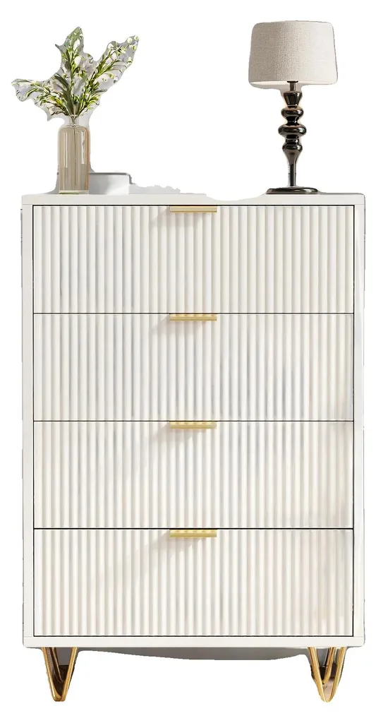Meuble de rangement design moderne gris anthracite avec 4 tiroirs